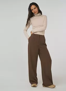 Широкие брюки, Коричневый