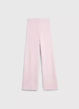 Широкие брюки с пушистым эффектом для девочек, Розовый