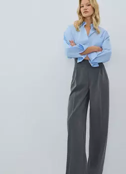 Широкие брюки, Серый