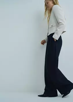 Широкие брюки, Синий