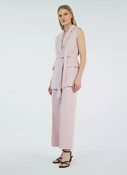 Широкие брюки со льном, Розовый