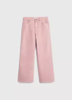 Широкие джинсы для девочек, Розовый