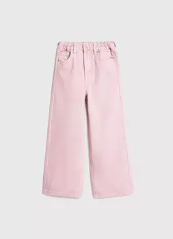 Широкие джинсы для девочек, Розовый