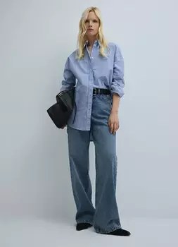 Широкие джинсы, Голубой