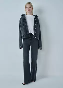 Широкие джинсы, Серый