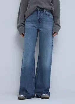 Широкие джинсы, Синий
