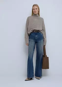 Широкие джинсы, Синий