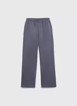 Широкие трикотажные брюки для девочек, Серый
