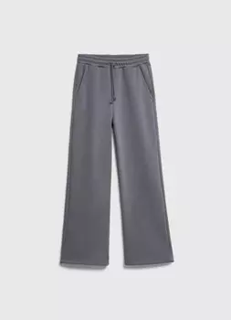 Широкие трикотажные брюки для девочек, Серый