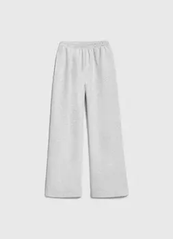 Широкие трикотажные брюки для девочек, Серый