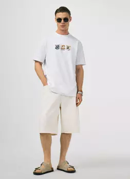 Шорты-бермуды, Белый