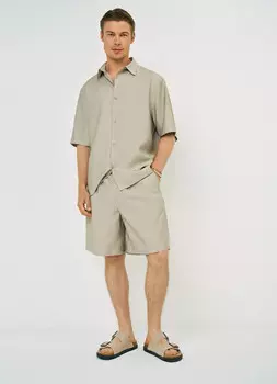 Шорты-бермуды, Бежевый