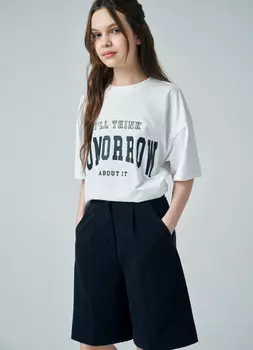 Шорты-бермуды для девочек, Черный