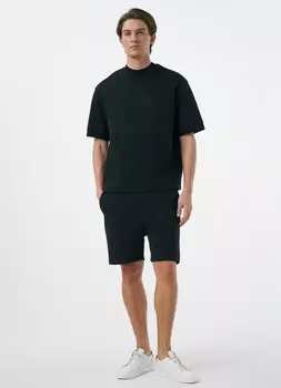 Шорты из интерлока, Черный