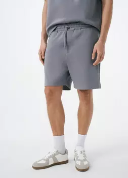 Шорты из интерлока, Серый