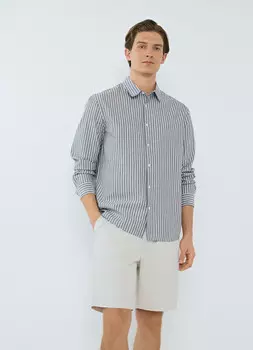 Шорты из микротвила, Белый