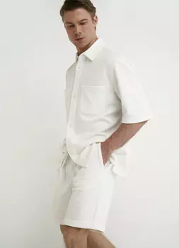 Шорты из пике, Белый