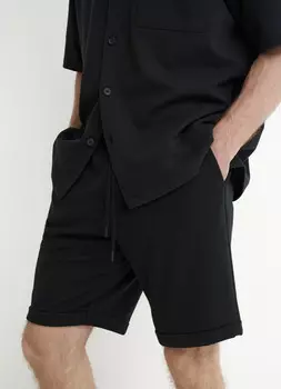 Шорты из пике, Черный