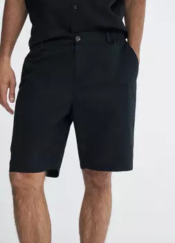 Шорты изо льна, Черный