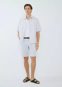 Шорты с ремнём, Белый