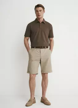 Шорты с ремнём, Белый