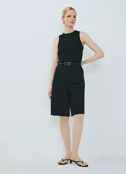 Шорты со складками, Черный