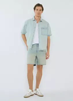 Джинсовые шорты, Зеленый