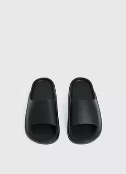 Шлёпанцы на объёмной подошве, Черный