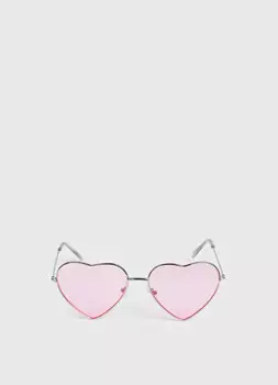 Солнцезащитные очки-сердца для девочек, Розовый