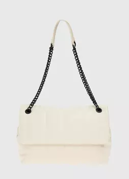 Стёганая сумка на плечо, Бежевый