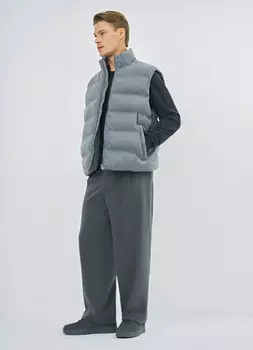 Стёганый утеплённый жилет, Серый