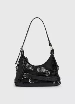 Сумка из лакированной кожи, Черный