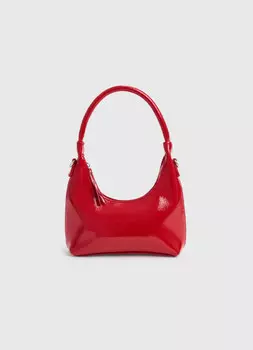Сумка из лаковой кожи, Красный