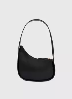 Сумка на плечо асимметричной формы, Черный