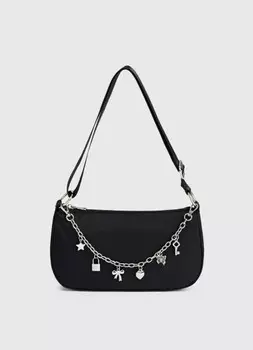 Сумка с цепочкой для девочек, Черный
