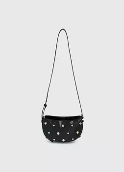 Сумка с декоративными заклёпками, Черный