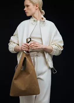 Сумка-шоппер, Бежевый