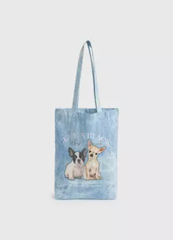 Сумка-шоппер для девочек, Голубой