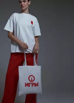 Сумка-тоут ИГРЫ O'STIN x Кинопоиск, Белый