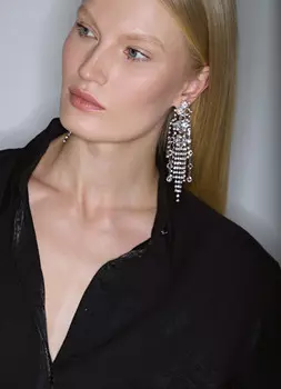 Сверкающие серьги, Серебряный