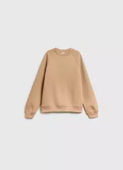 Свитшот оверсайз для девочек, Бежевый