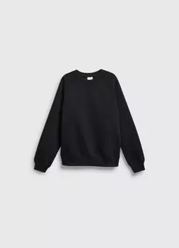 Свитшот оверсайз для девочек, Черный