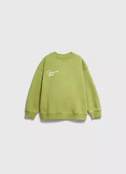 Свитшот с принтом для девочек, Зеленый