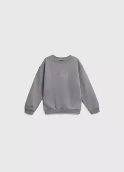 Свитшот с принтом для мальчиков, Серый