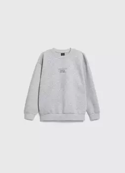 Свитшот с принтом для мальчиков, Серый