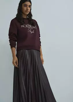 Свитшот с принтом, Фиолетовый