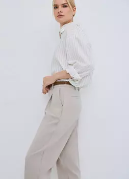 Свободная блузка из лиоцелла, Белый