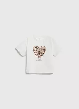 Свободная футболка для девочек, Белый