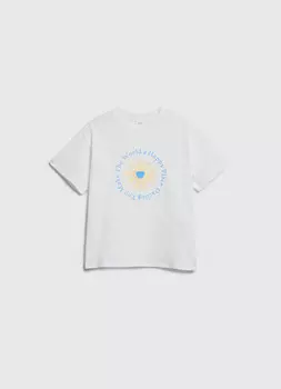 Свободная футболка для девочек, Белый