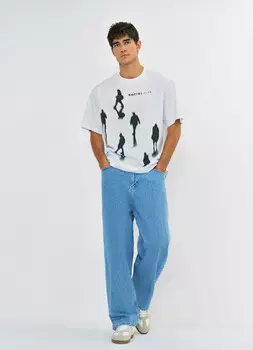 Свободные джинсы Baggy, Голубой